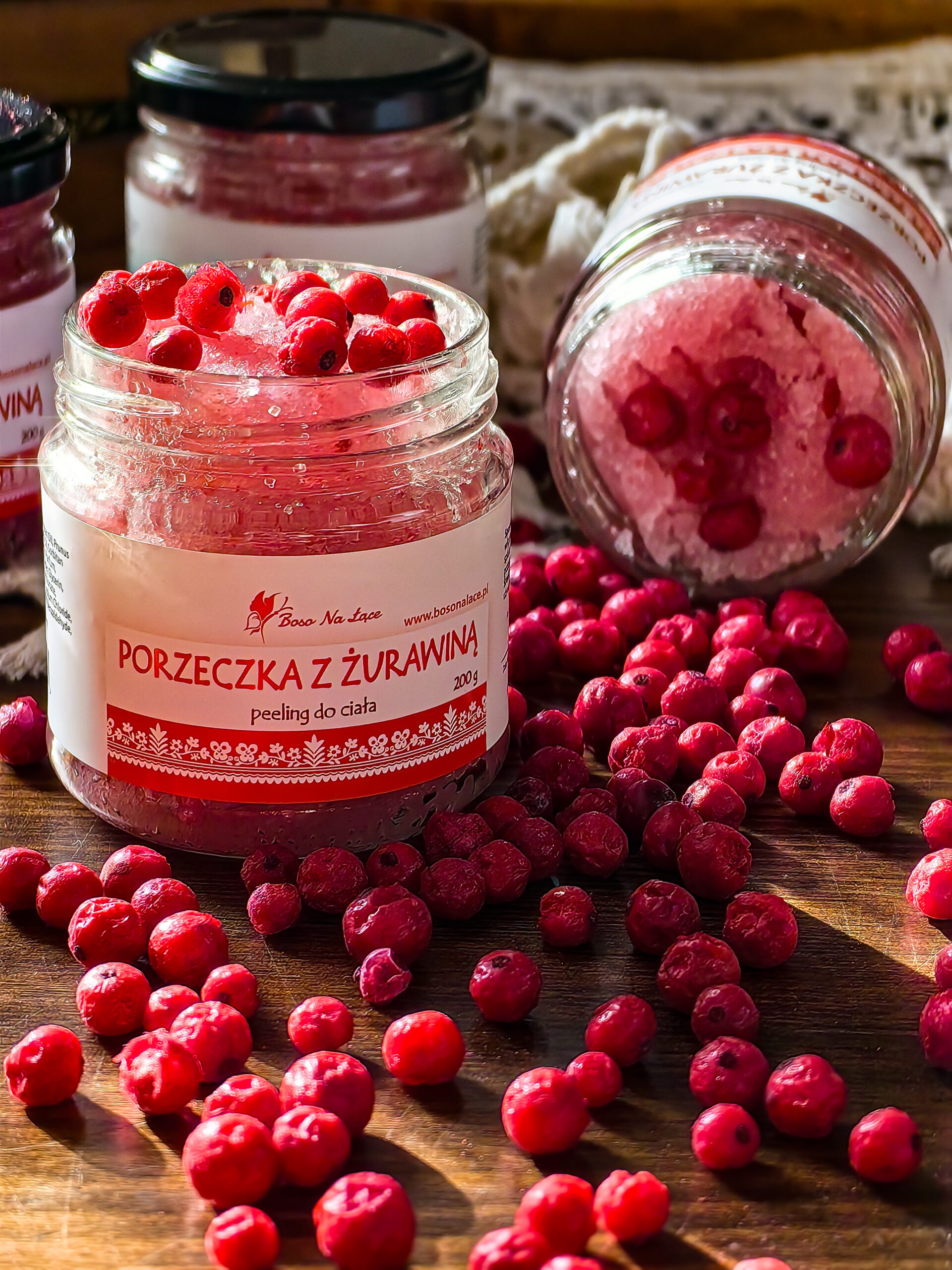 Peeling do Ciała Czerwona Porzeczka z Żurawiną