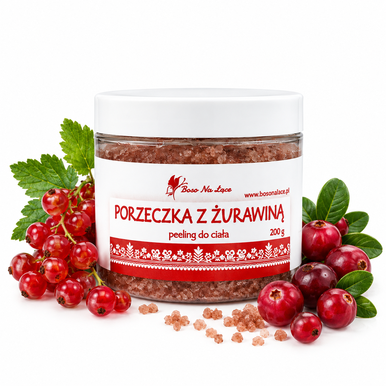Peeling do Ciała Czerwona Porzeczka z Żurawiną