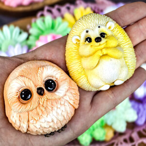 Mydlana Sówka 2D 🦉 ręcznie robione mydło prezentowe