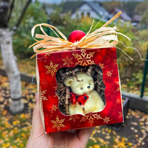 🧸 Mydlany Miś z Kokardą