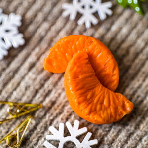 🍊 Mydlana mandarynka 2szt – świąteczny akcent pełen radości 🎄