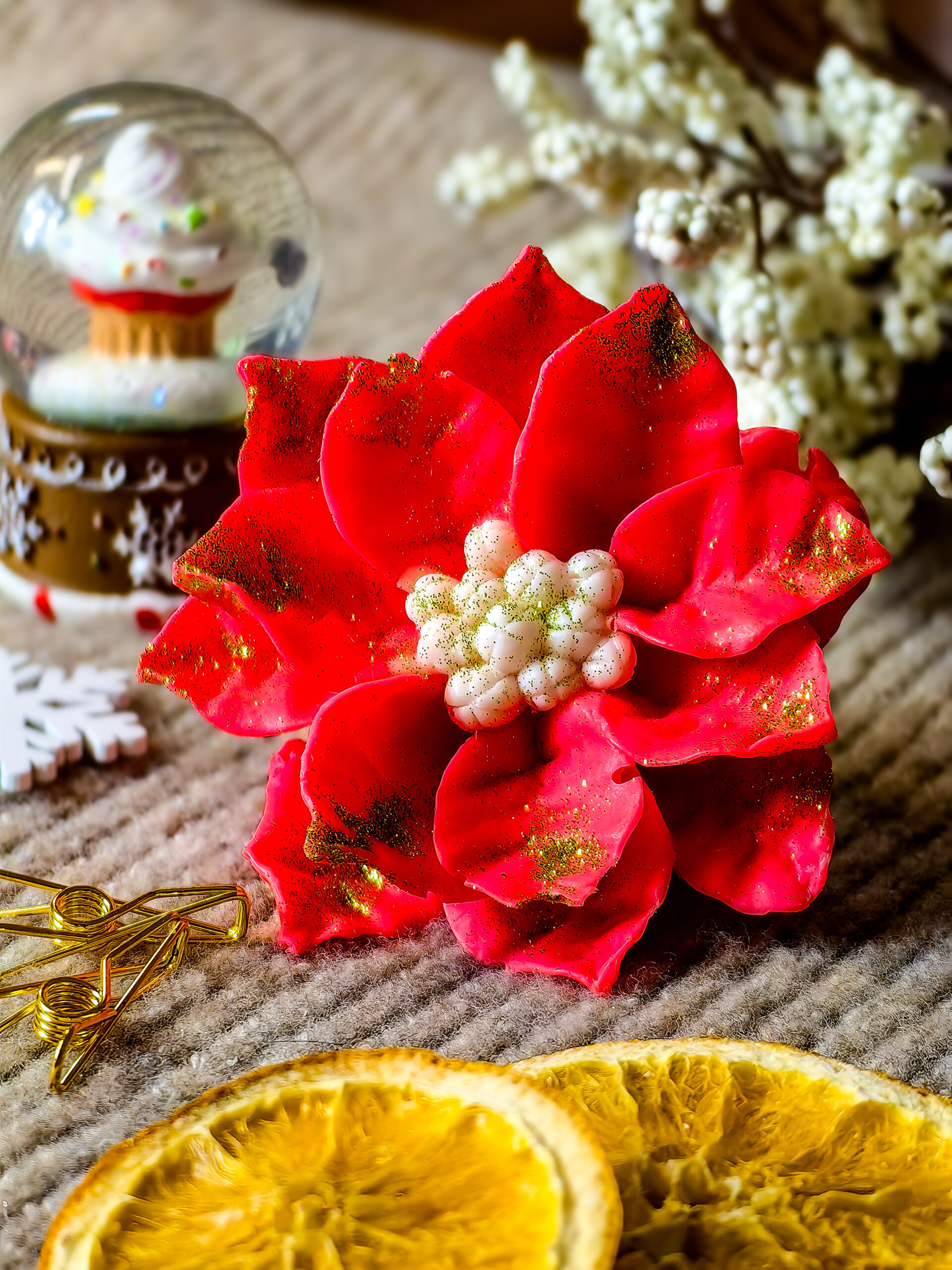 🌺 Mydlana Gwiazda Betlejemska – świąteczna ozdoba pełna blasku 🎄