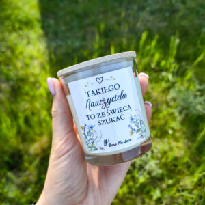Świeca sojowa „Takiego Nauczyciela to ze świecą szukać” 180 ml