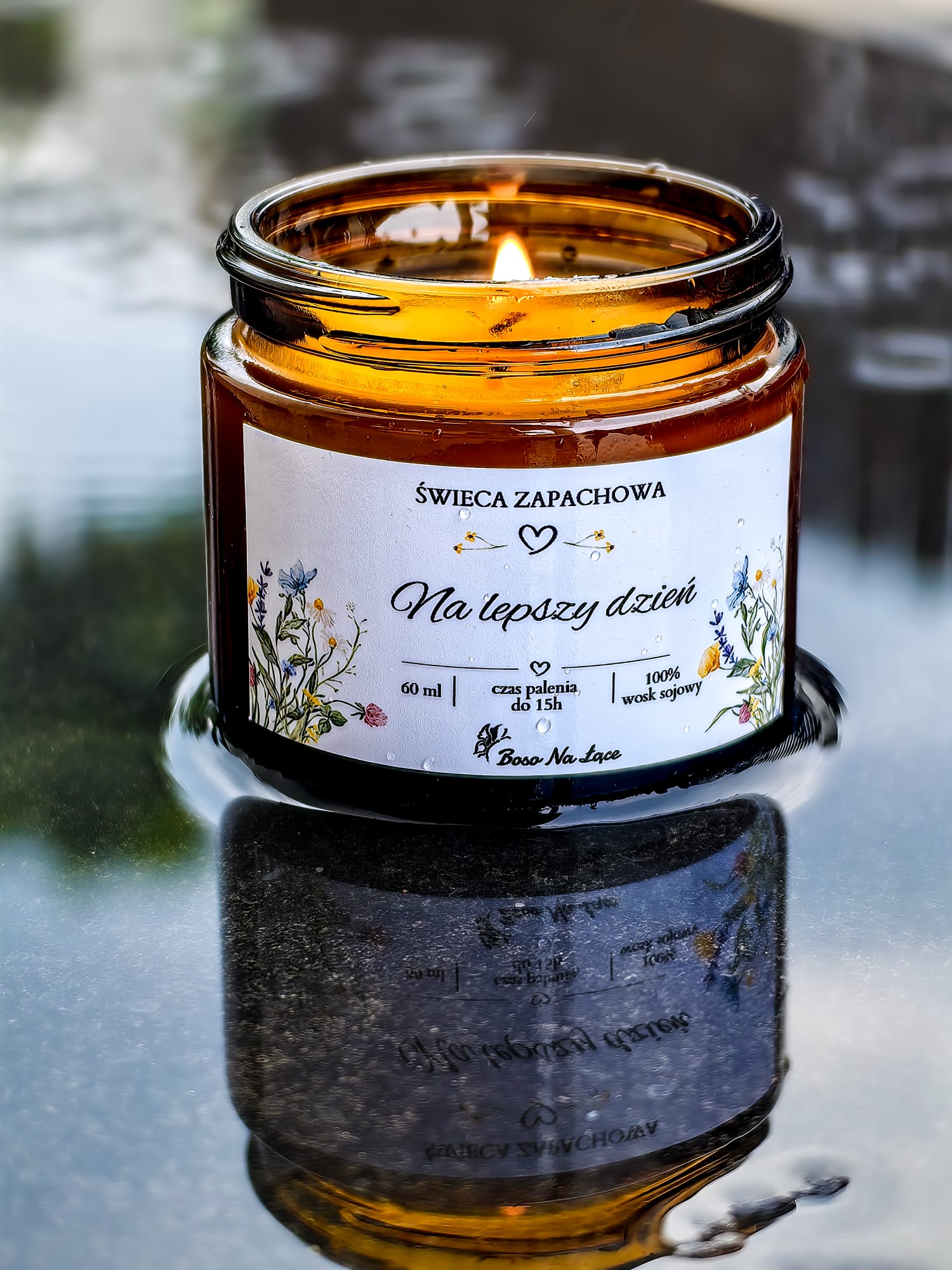 ŚWIECA SOJOWA ,,CHWILA SPOKOJU'' 60ML - obrazek 3