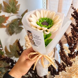 🌼 Mydlany GIGA Gerber z Mydlaną Łodygą – prezent na Dzień Nauczyciela